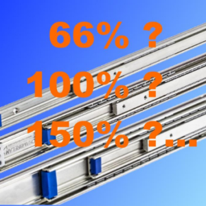 Glissière : choisir l'extension