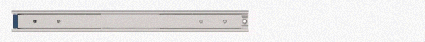 Telescopic ball bearing slide with partial extension