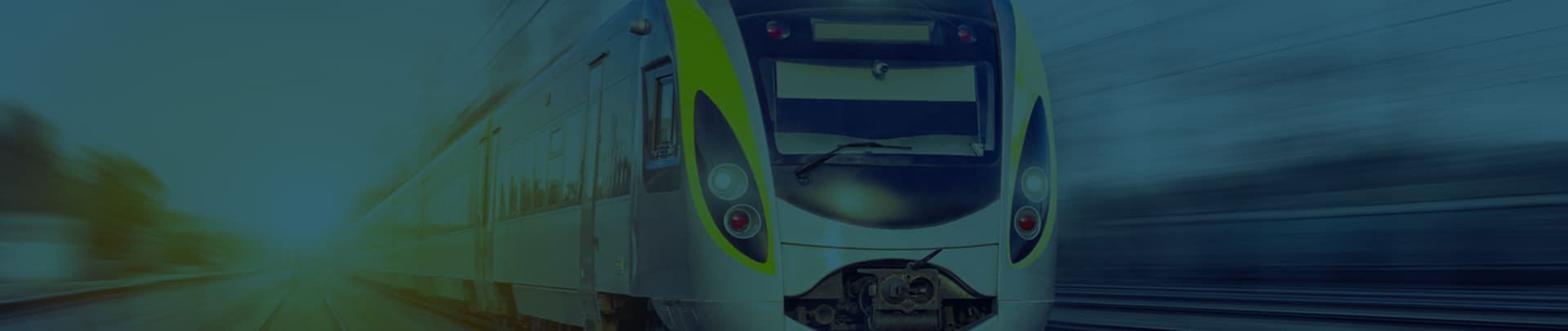 Trein rijdt op hoge snelheid