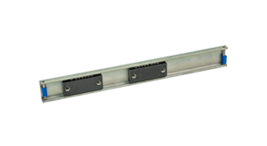 Guide rail with ball bearings
