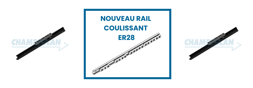 Nouveau rail coulissant ER28 pour lourdes charges