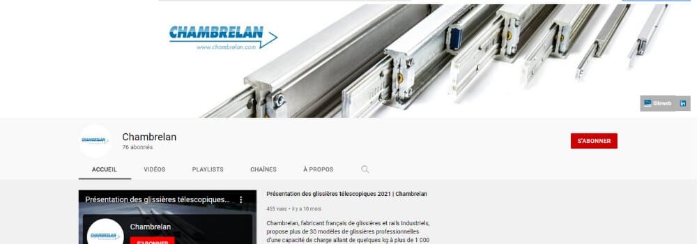 Page youtube chambrelan