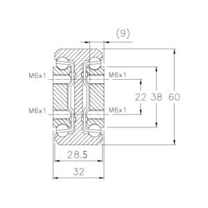 Full-extension drawer slide diagram - E1700