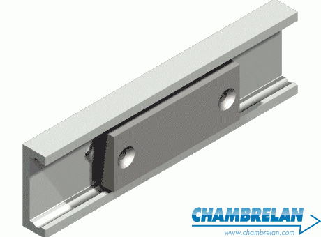 3D view of E46-G52 ball bearing slide rail