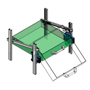 3D-Bild der Schiene für Kippschublade - E53GP