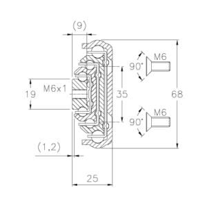 Dimension et Schéma de la coulisse télescopique avec super extension en acier RA554M